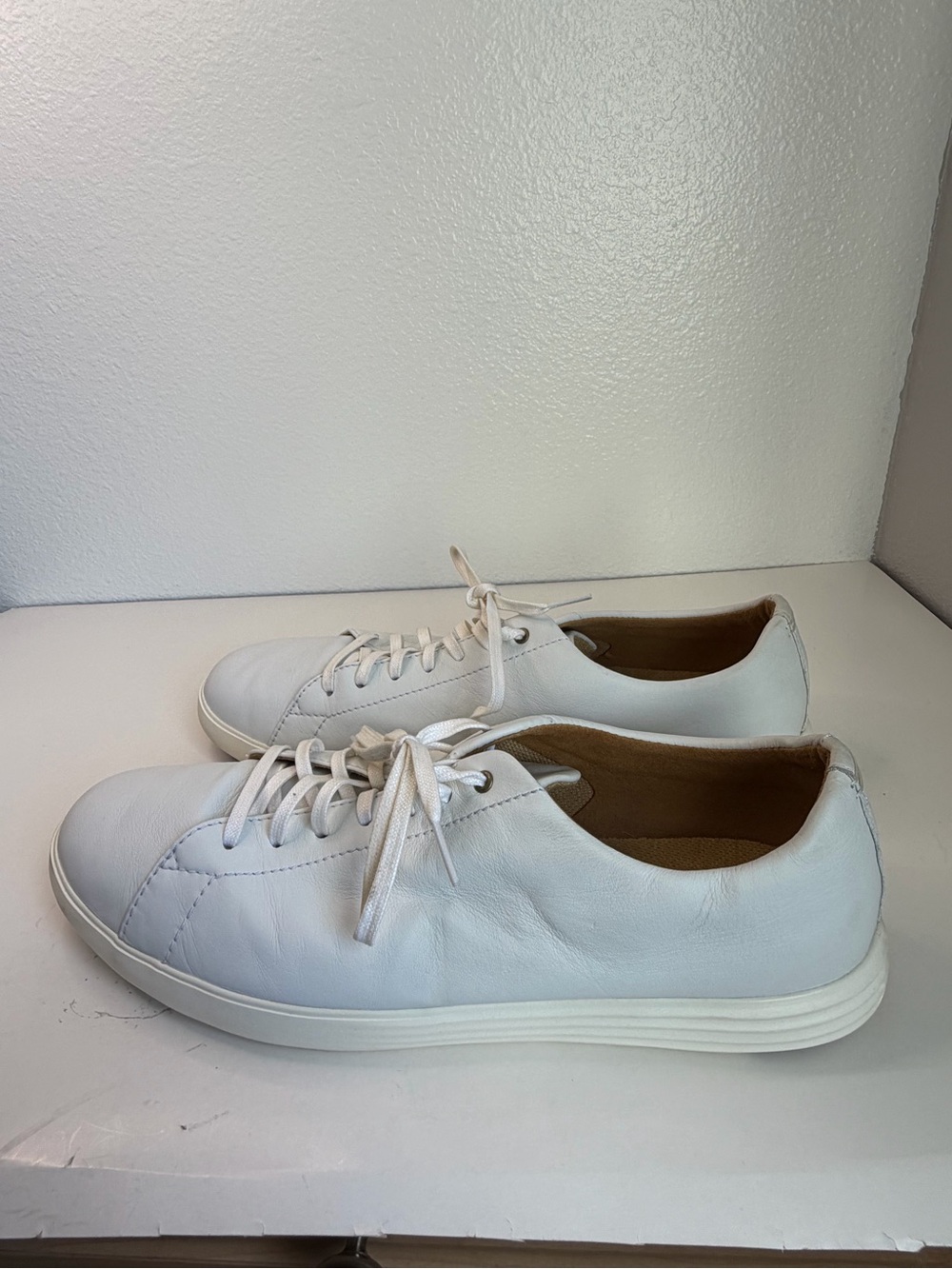 Size 13 Cole Haan Grand OS C26515 Crosscourt Cross Court Men’s White Sneakers